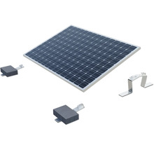 Solarmodul mit Montagezubehör für die Installation