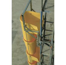 Bauschuttrutsche aus Kunststoff zur Montage am Baugerüst