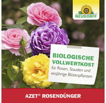 Neudorff Azet Rosendünger mit Hinweis auf biologische Vollwertkost für Rosen, Stauden und einjährige Blütenpflanzen