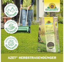 Neudorff Azet Herbstrasendünger Sack mit Rasendünger und Rasenstreuer
