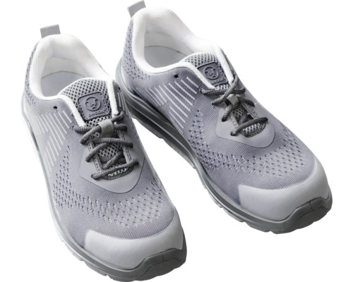 Paar graue Arbeitsschuhe