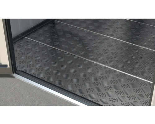 Bodenplatte mit Riffelblechmuster