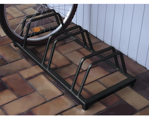 Fahrradständer mit Fahrrad zur sicheren Aufbewahrung von Fahrrädern