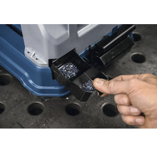 Metallbandsäge Spänefangbehälter mit Hand