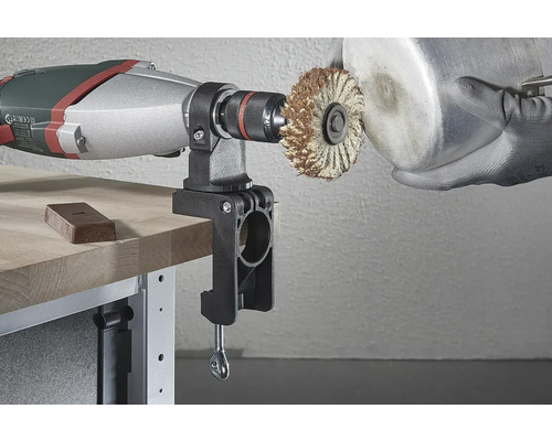 Polierset mit Bohrmaschine und Werkbank