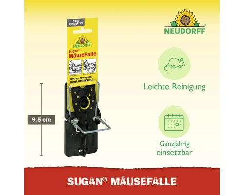 Neudorff Sugan Mäusefalle, 9,5 cm hoch