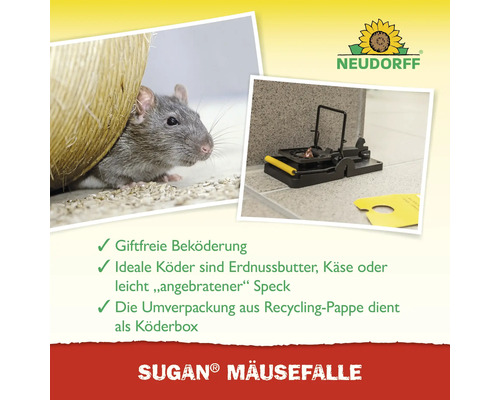 Sugan Mausefalle mit Maus und Köder