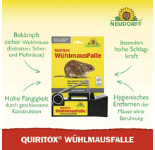 Quiritox Wühlmausfalle zur Bekämpfung von Wühlmäusen