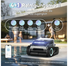 Aiper Scuba S1 Pro 2025 Poolroboter für Pools bis zu 200 m², kabellose Reinigung von Boden und Wänden, 22.740 l/h Durchflussrate, 180 Minuten Akkulaufzeit