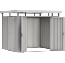 Metall Gerätehaus mit zwei Türen und einem Dach