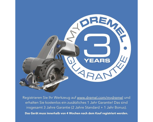 Dremel Mini-Handkreissäge mit drei Jahren Garantie