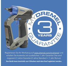 Dremel Akku Schraubendreher mit drei Jahren Garantie