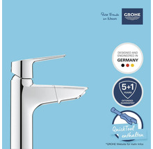 Grohe Einhand-Waschtischbatterie mit deutschem Qualitätssiegel und erweiterter Garantie