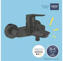 Schwarze Grohe Badewannenarmatur