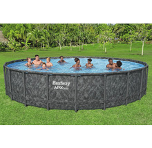 Bestway APX365 Pool mit Personen im Garten