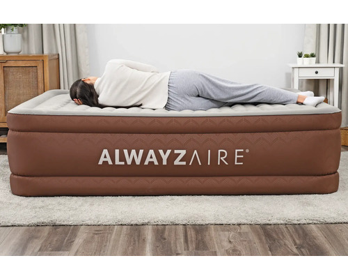 Aufblasbares Always Zaire Gästebett mit schlafender Person