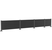 Gartenzaun aus Aluminium mit Pfosten