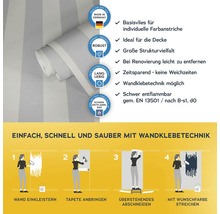 Tapetenrolle mit Wandklebetechnik und Anwendungsanleitung
