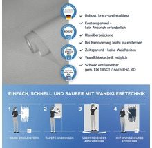 Tapete mit Wandklebetechnik und Produkteigenschaften