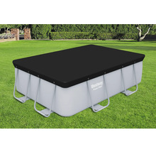 Bestway Power Steel Frame Pool mit Abdeckung im Garten