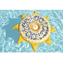 Bestway Luftmatratze mit Sonnenform und Muster auf der Wasseroberfläche
