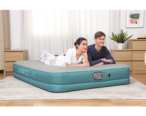 Aufblasbares Gästebett mit integrierter Pumpe und zwei Personen