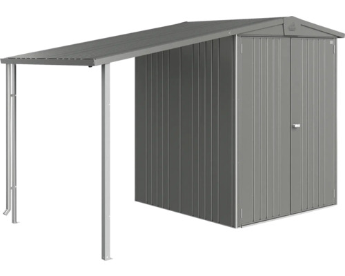 Metall Gerätehaus mit Vordach für den Garten