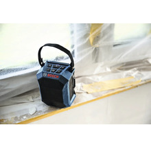 Bosch Logo auf einem Baustellenradio mit Tragegriff