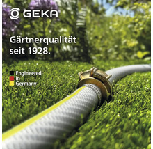 Gartenschlauch mit GEKA-Kupplung auf Rasen