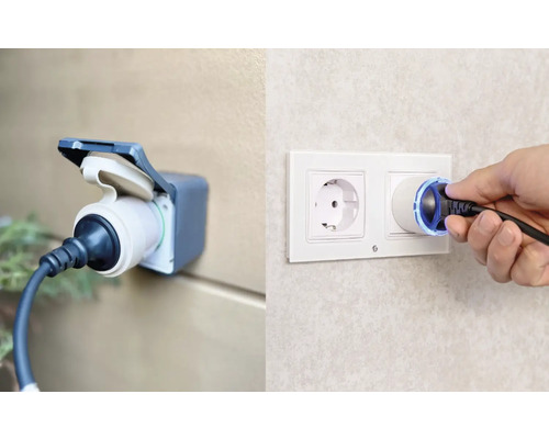 Steckdose mit Stecker und Steckdosenschutz im Vergleich
