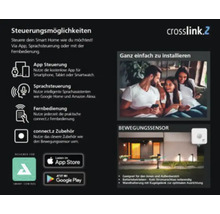 Crosslink 2 Steuerungsmöglichkeiten für Smart Home mit App Steuerung, Sprachsteuerung, Fernbedienung, Zubehör und Bewegungssensor
