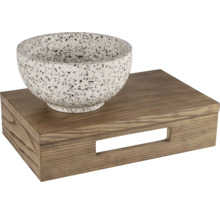 Dekoschale auf Holztablett