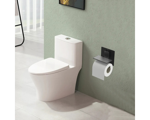 Badezimmer Szene mit Toilette und Toilettenpapierhalter