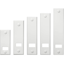 Fünf Register in unterschiedlichen Größen