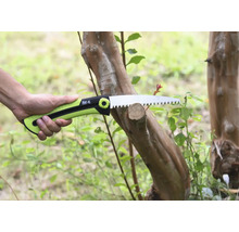 Astsäge beim Schneiden eines Astes