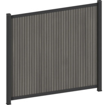 Sichtschutzzaun aus Kunststoff und Metall