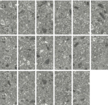 Mosaikfliesen mit Steindekor