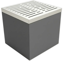 Quadratischer Hocker mit Lamellendeckel