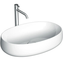Aufsatzwaschbecken aus Keramik mit Armatur
