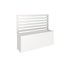 Blumenkasten mit Rankhilfe aus Metall