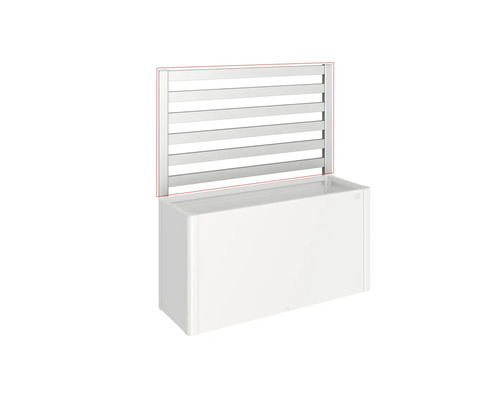 Blumenkasten mit Rankgitter