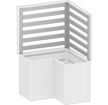 Hochbeet mit Rankgitter aus Kunststoff