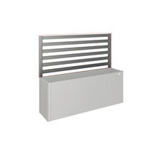 Sichtschutz für Pflanzkübel mit horizontalen Streben