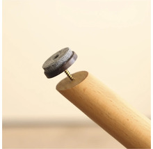 Möbelbein mit Filzgleiter und Schraube