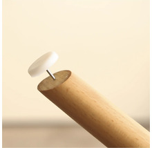 Stuhlbeingleiter mit Nagel auf Holzbein