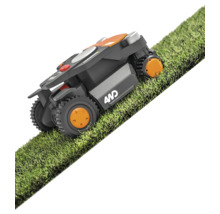 Mähroboter auf Rasen