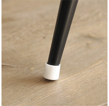 Möbelfuß mit Bodenschoner auf Holzboden