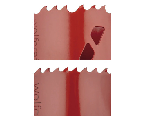 Detailansicht einer Lochsäge