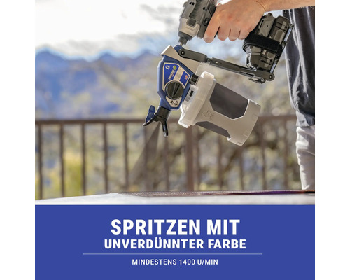 Farbspritzgerät mit Behälter zum Auftragen von Farbe