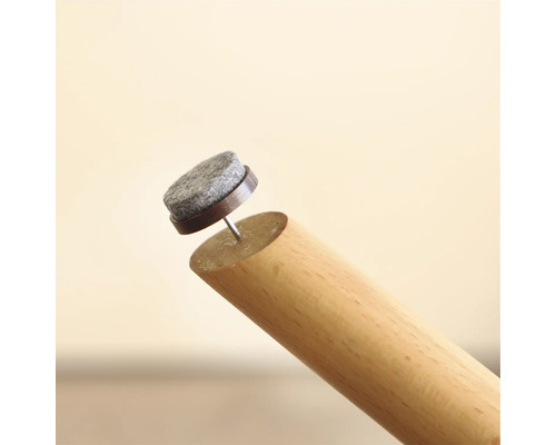 Filzgleiter zur Montage an einem Möbelbein